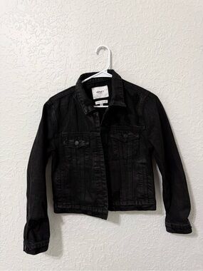 Vervet by Flying Monkey Black Denim Jean Jacket XS NWOT